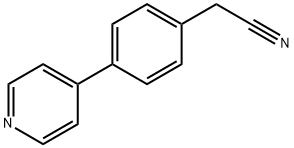 2-(4-吡啶-4-基苯基)乙腈 结构式