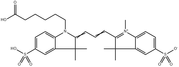 磺酸基-Cy3 羧酸 结构式