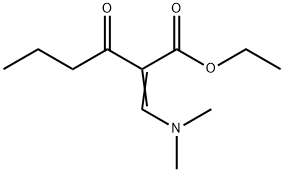 (Z)-2-((二甲氨基)亚甲基)-3-氧代己酸乙酯 结构式