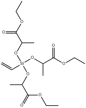 3,5,8-Trioxa-4-siladecanoic acid, 4-ethenyl-4-(2-ethoxy-1-methyl-2-oxoethoxy)-2,6-dimethyl-7-oxo-, ethyl ester 结构式