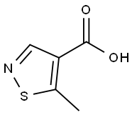 5-甲基异噻唑-4-羧酸 结构式