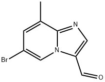 6-溴-8-甲基咪唑并[1,2-A]吡啶-3-甲醛 结构式