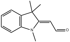 (Z)-2-(1,3,3-三甲基吲哚-2-亚基)乙醛 结构式