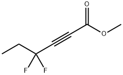 2-Hexynoic acid, 4,4-difluoro-, methyl ester 结构式