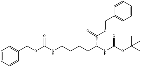 N6-CBZ-N2-BOC-赖氨酸苯甲酯 结构式
