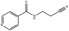 N-(2-氰乙基)异烟酰胺 结构式
