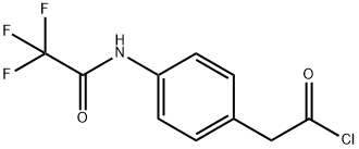 Benzeneacetyl chloride, 4-[(2,2,2-trifluoroacetyl)amino]- 结构式