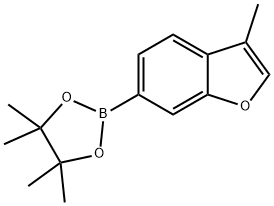 Benzofuran, 3-methyl-6-(4,4,5,5-tetramethyl-1,3,2-dioxaborolan-2-yl)- 结构式