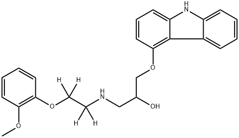 (±)-Carvedilol-d4 结构式