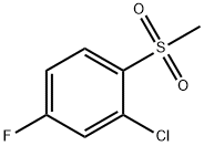 Benzene, 2-chloro-4-fluoro-1-(methylsulfonyl)- 结构式