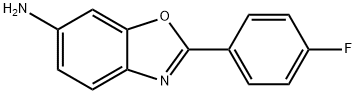 2-(4-氟苯基)-1,3-苯并噁唑-6-胺 结构式