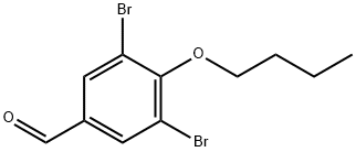 3,5-二溴-4-丁氧基苯甲醛 结构式