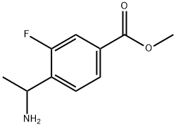 4-(1-氨基乙基)-3-氟苯甲酸甲酯 结构式