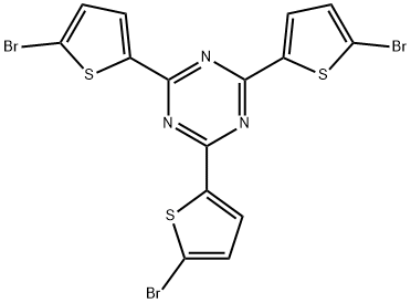 2,4,6-TRIS(5-溴噻吩-2-基)-1,3,5-三嗪 结构式