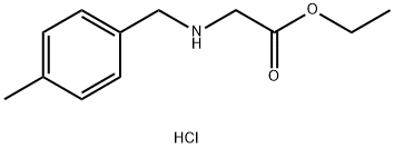 2-{[(4-甲基苯基)甲基]氨基}乙酸乙酯盐酸盐 结构式