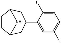 8-Azabicyclo[3.2.1]octane, 3-(2,5-difluorophenyl)- 结构式