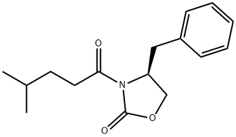 2-Oxazolidinone, 3-(4-methyl-1-oxopentyl)-4-(phenylmethyl)-, (4S)- 结构式