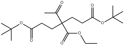 1,3,5-Pentanetricarboxylic acid, 3-acetyl-, 1,5-bis(1,1-dimethylethyl) 3-ethyl ester 结构式
