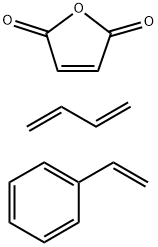 POLYSTYRENE-BLOCK-POLY(ETHYLENE-RAN-BUTYLENE)-BLOCK-POLY-STYRENE-GRAFT-MALEIC ANHYDRIDE 结构式