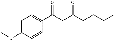 1,3-Heptanedione, 1-(4-methoxyphenyl)- 结构式