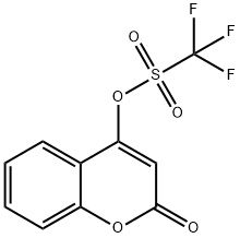 4-(三氟甲基磺酰氧基)香豆素 结构式