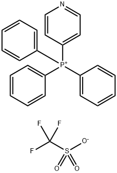 Phosphonium, triphenyl-4-pyridinyl-, 1,1,1-trifluoromethanesulfonate (1:1) 结构式