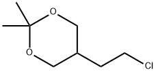 1,3-Dioxane, 5-(2-chloroethyl)-2,2-dimethyl- 结构式