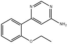 4-Pyrimidinamine, 6-(2-ethoxyphenyl)- 结构式
