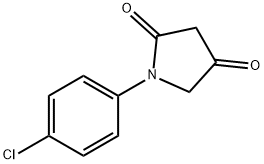 1-(4-氯苯基)吡咯烷-2,4-二酮 结构式