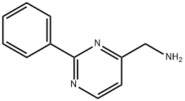 (2-苯基嘧啶-4-基)甲胺 结构式