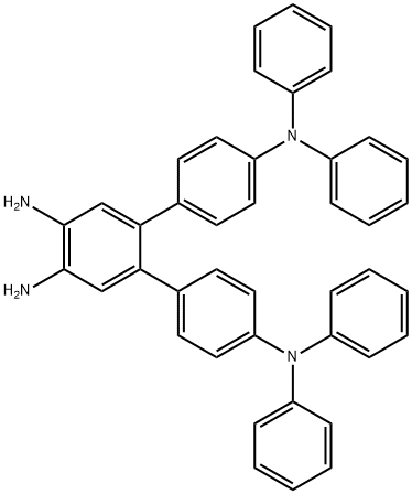 [1,1':2',1''-Terphenyl]-4,4',4'',5'-tetramine, N4,N4,N4'',N4''-tetraphenyl- 结构式
