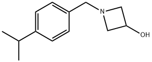 3-Azetidinol, 1-[[4-(1-methylethyl)phenyl]methyl]- 结构式