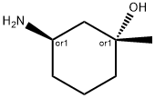 REL-(1R,3R)-3-氨基-1-甲基环己烷-1-醇 结构式