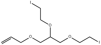 1-Propene, 3-[2,3-bis(2-iodoethoxy)propoxy]- 结构式