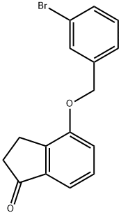 4-[(3-BROMOPHENYL)METHOXY]-2,3-DIHYDRO-1H-INDEN-1-ONE 结构式
