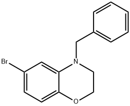 4-苄基-6-溴-3,4-二氢-2H-苯并[B][1,4]恶嗪 结构式