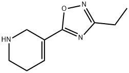 Pyridine, 3-(3-ethyl-1,2,4-oxadiazol-5-yl)-1,2,5,6-tetrahydro- 结构式