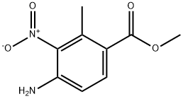 4-氨基-2-甲基-3-硝基苯甲酸甲酯 结构式