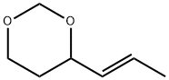 1,3-Dioxane, 4-(1-propenyl)-, (E)- (9CI) 结构式