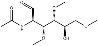 2-Acetamido-2-deoxy-3,4,6-tri-O-methyl-D-glucose 结构式