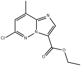 Imidazo[1,2-b]pyridazine-3-carboxylic acid, 6-chloro-8-methyl-, ethyl ester 结构式