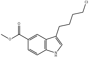 3-(4-氯丁基)-1H-吲哚-5-羧酸甲酯 结构式