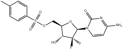 2'-Deoxy-2',2'-difluorocytidine 5'-(4-Methylbenzenesulfonate) 结构式