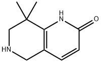 8,8-二甲基-5,6,7,8-四氢-1,6-萘啶-2(1H)-酮 结构式