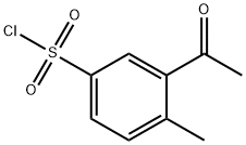 3-乙酰-4-甲基苯-1-磺酰氯 结构式