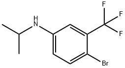 4-溴-N-异丙基-3-(三氟甲基)苯胺 结构式