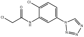 2-氯-N-[2-氯-5-(1H-1,2,3,4-四唑-1-基)苯基]乙酰胺 结构式