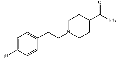 1-[2-(4-氨基苯基)乙基]哌啶-4-甲酰胺 结构式