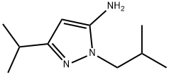 1-异丁基-3-异丙基-1H-吡唑-5-胺 结构式