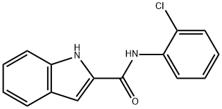 N-(2-氯苯基)-1H-吲哚-2-甲酰胺 结构式